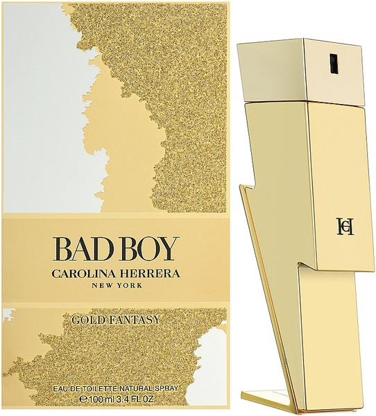 Чоловічі парфуми Carolina Herrera Bad Boy Gold Fantasy (Каріліна Еррера Бід Бой Голд Фентезі) 28785 фото