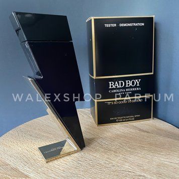 Духи Мужские Carolina Herrera Bad Boy (Тестер)100 ml Каролина Эррера Бед Бой (Тестер) 100 мл 55372 фото